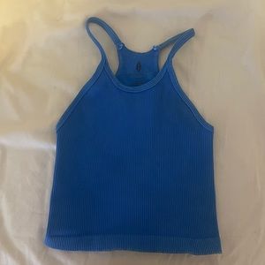 FREE PEOPLE HAPPINESS RUNS LONG CROP TANK